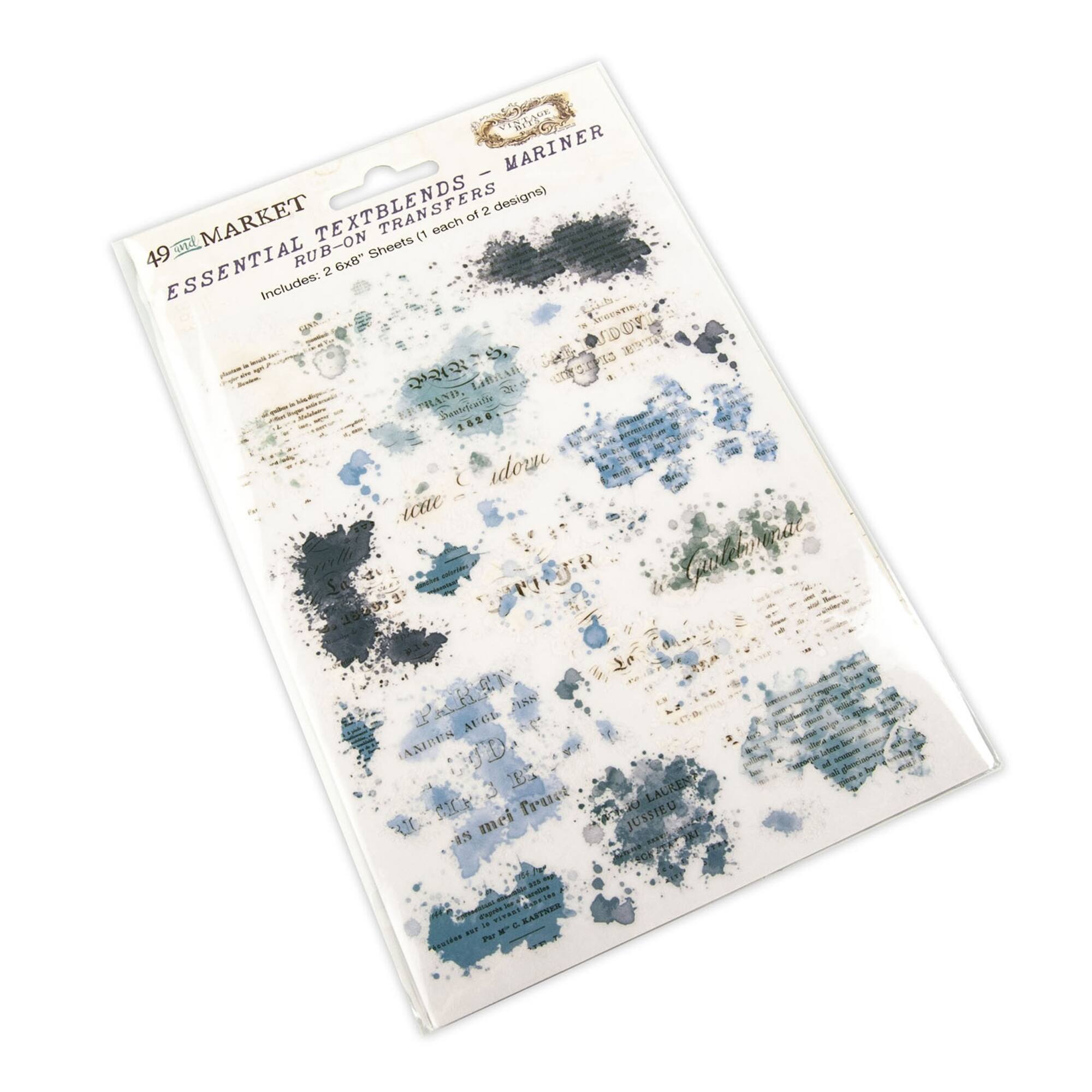 49 And Market Essential Textblends Rub-On Transfers